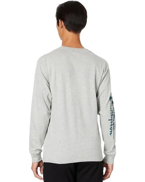 Футболка с длинным рукавом Champion Classic Graphic Long Sleeve Tee, цвет Oxford Gray