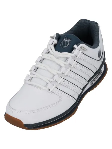 Кроссовки на шнуровке K-SWISS, цвет white/orion blue/gum