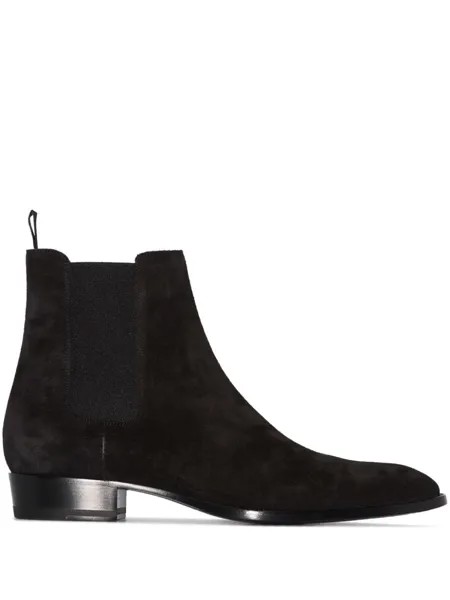 Saint Laurent ботинки челси Wyatt 30, коричневый