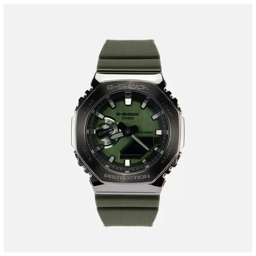Наручные часы CASIO G-Shock GM-2100B-3AER, серый, зеленый