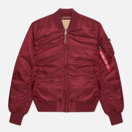 Мужская куртка бомбер Alpha Industries MA-1 VF 59, цвет бордовый, размер XXL