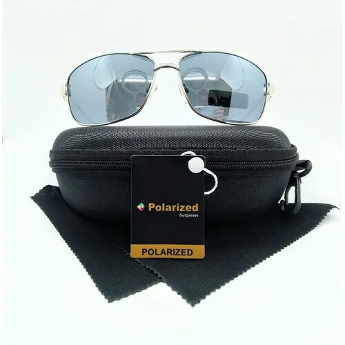 Солнцезащитные очки Polarized, серебряный