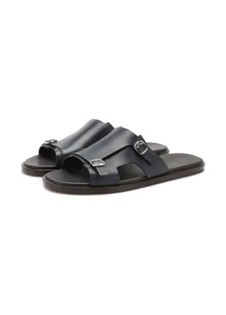 Кожаные шлепанцы Santoni