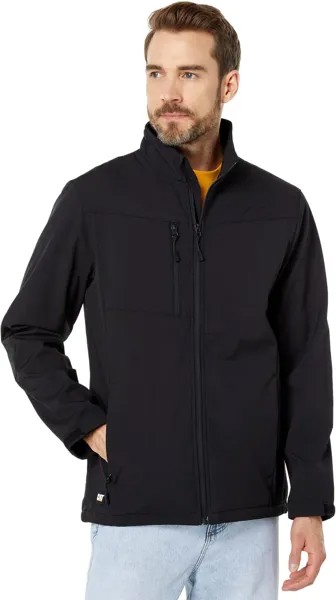 Куртка Caterpillar Grid Fleece Bonded Softshell Jacket, черный