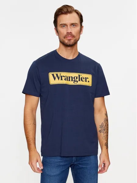 Футболка стандартного кроя Wrangler, синий