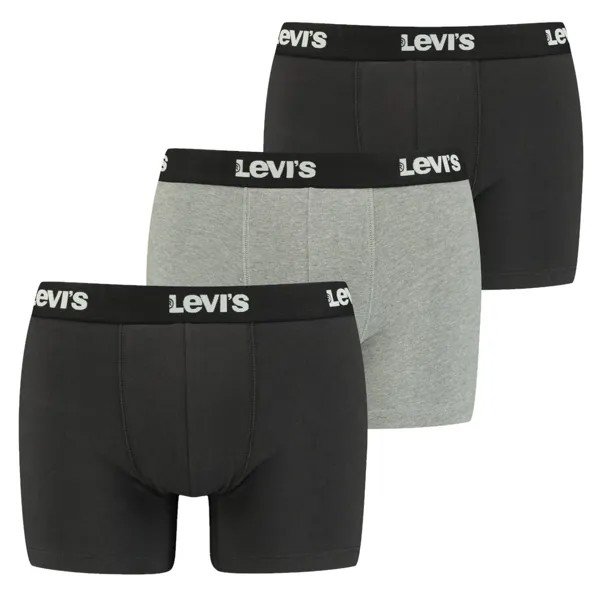 Боксеры Levi´s 37149-0666 Briefs Shorts 3 шт, серый