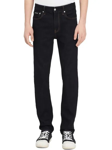 Мужские темные узкие джинсы со средней посадкой Calvin Klein Jeans, цвет Austin Blue Rinse