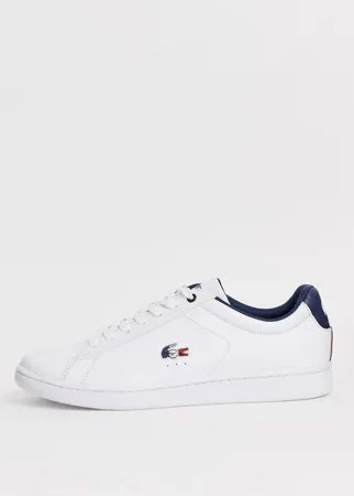 Белые кроссовки с логотипом Lacoste Carnaby Evo-Белый