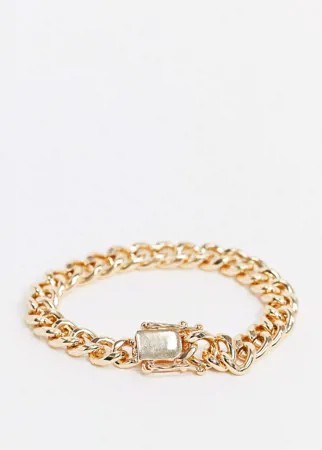 Золотистый браслет-цепочка Chained & Able-Золотой