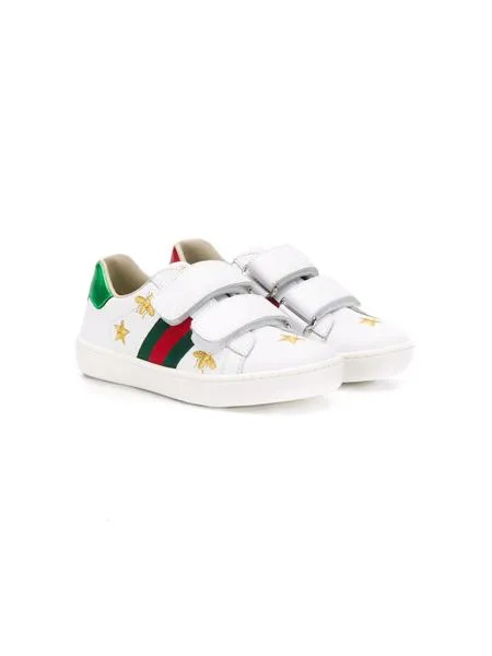 Gucci Kids кроссовки с вышивкой