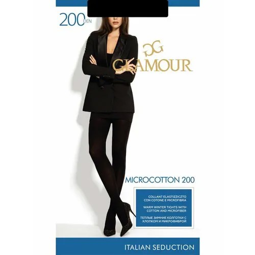 Колготки Glamour, 200 den, размер 3, черный