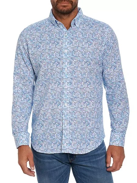 Тканая рубашка Westbrook Robert Graham, синий