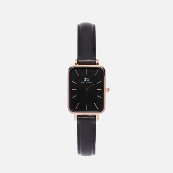 Наручные часы женские Daniel Wellington Quadro Pressed Sheffield DW00100435_чёрный