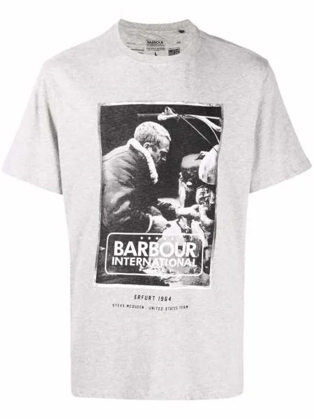 Barbour футболка с фотопринтом