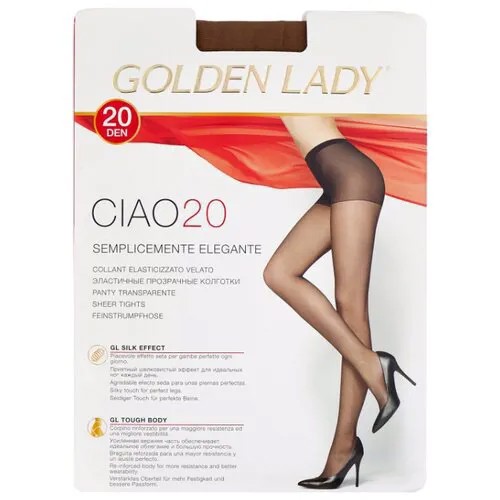 Колготки Golden Lady Ciao 20 den, размер 5-XL, camoscio (бежевый)