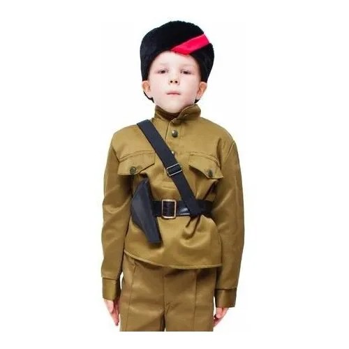 Костюм карнавальный военный для мальчика Партизан детский 5-7лет 122-134 см