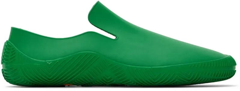 Зеленые резиновые кроссовки альпинист Bottega Veneta