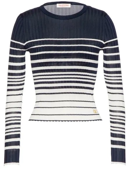Джемпер Valentino Garavani Striped viscose, белый