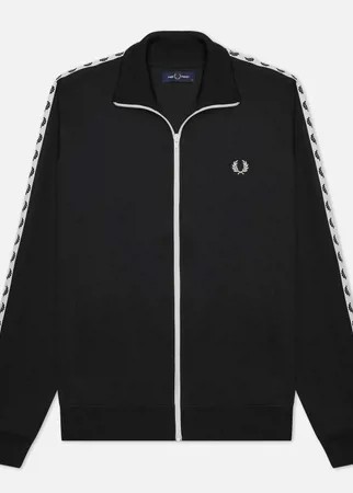 Мужская олимпийка Fred Perry Laurel Wreath Tape Track, цвет чёрный, размер XXL