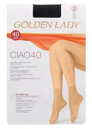 Капроновые носки Ciao 40 Den 2 пары Golden Lady, 0 (one size), nero