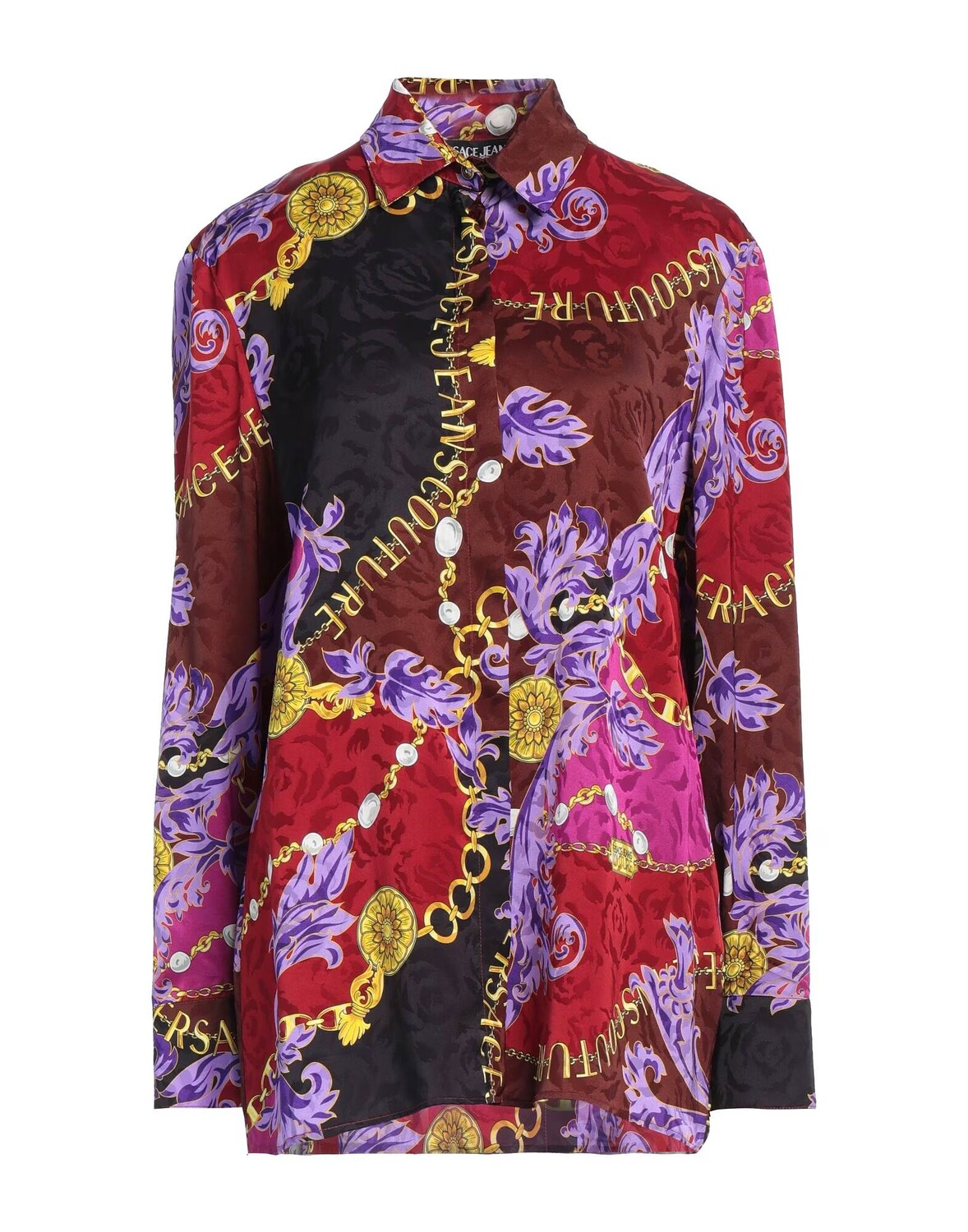 Рубашка Versace Jeans Couture, бордовый