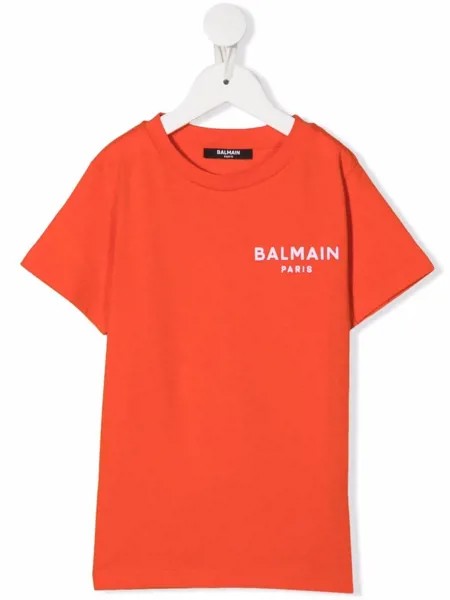 Balmain Kids футболка с логотипом