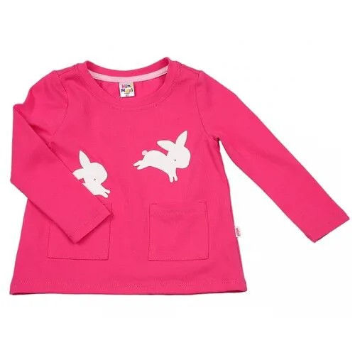 Лонгслив Mini Maxi, хлопок, размер 104, розовый, красный
