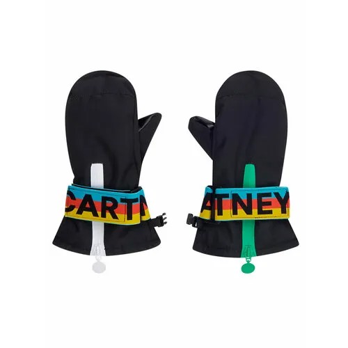 Варежки Stella McCartney, размер 5-8 лет, черный