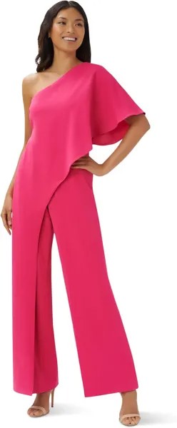 Комбинезон Adrianna Papell One Shoulder Jumpsuit, цвет Watermelon Bliss
