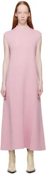 Пурпурное платье-макси без рукавов Jil Sander