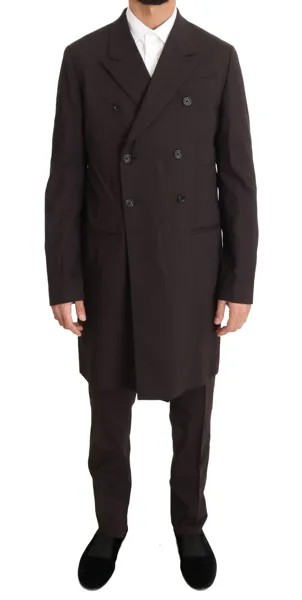 Костюм DOLCE - GABBANA, бордо, эластичный длинный костюм из 3 предметов EU48/US38/M Рекомендуемая розничная цена: 2800 долларов США