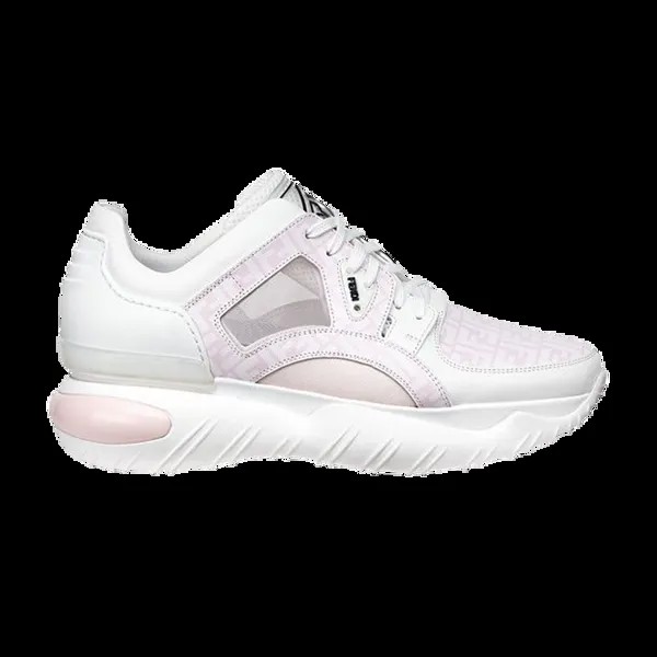 Кроссовки Fendi Leather Low 'White Pink', белый