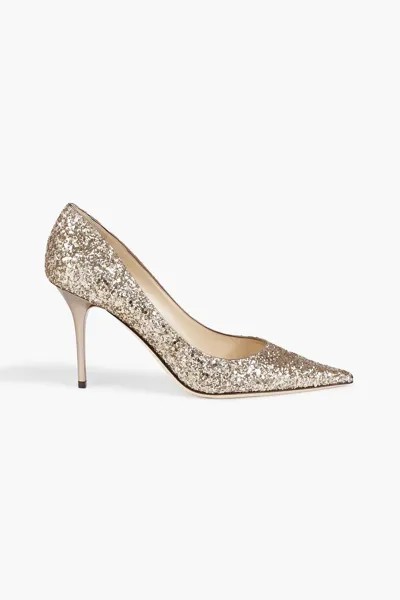 Туфли Agnes с блестками JIMMY CHOO, золотой