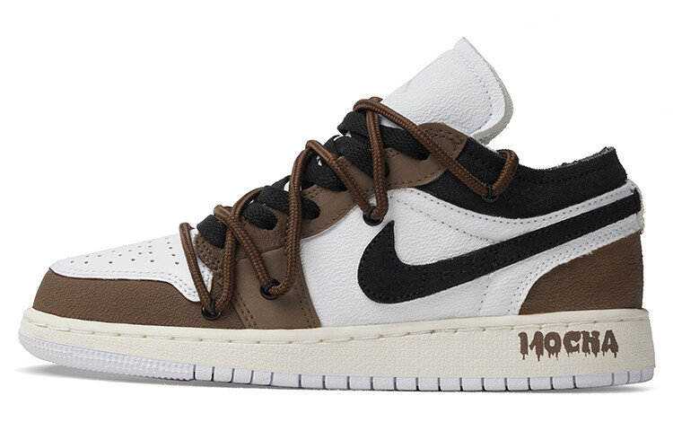 Баскетбольные кроссовки Air 1 Vintage женские с низким верхом коричневый/белый Jordan