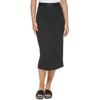 Женская юбка миди в рубчик без застежек DKNY Jeans BHFO 8091