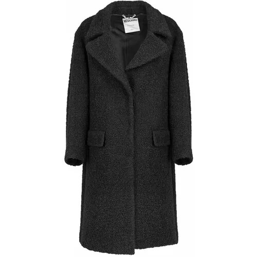 Пальто  MOSCHINO, средней длины, размер 44, черный