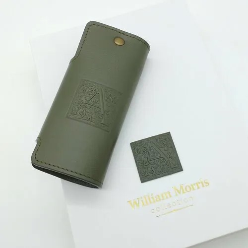 Ключница William Morris, гладкая фактура, хаки