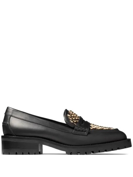 Jimmy Choo лоферы Deanna с заклепками, черный