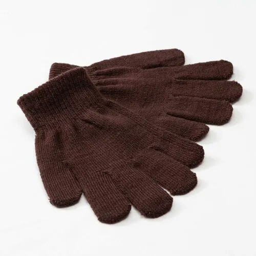 Перчатки Minaku, размер 16, коричневый