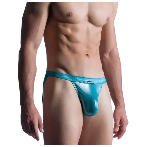 Плавки ManStore  M861 - Beach Micro Tanga, размер L, голубой, бирюзовый