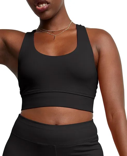 Женский удлиненный топ без косточек Originals Hanes, черный