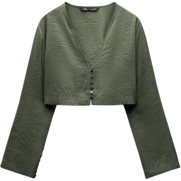 Рубашка женская хаки Zara