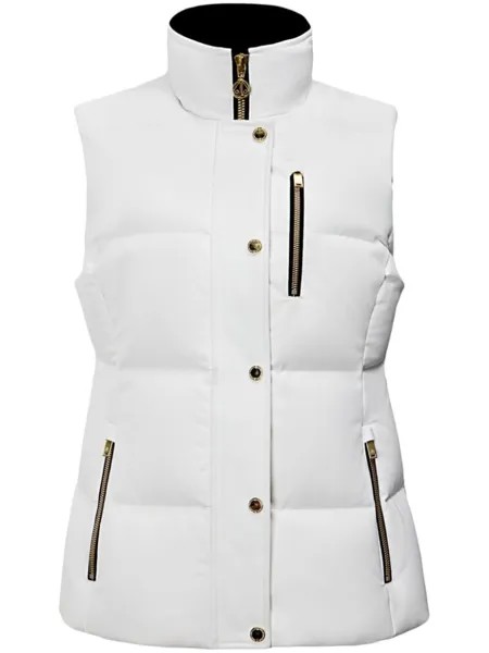 Moose Knuckles дутый жилет Cambria с высоким воротником, белый