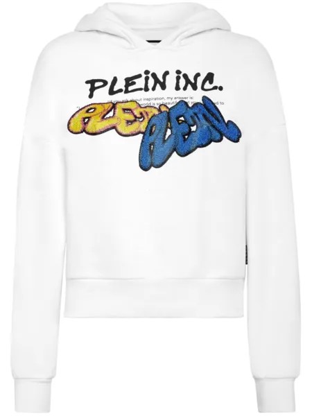 Philipp Plein худи с принтом Bombing Graffiti, белый
