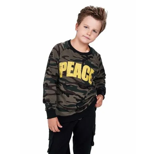 Свитшот Mini Maxi, размер 128, хаки