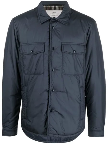 Woolrich куртка-рубашка на пуговицах, синий