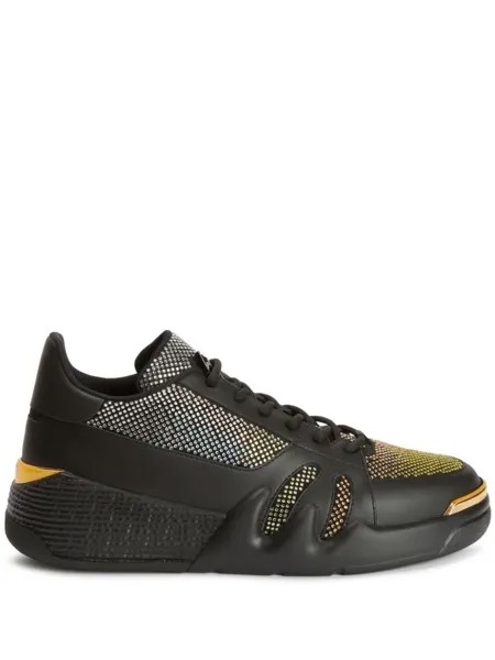 Giuseppe Zanotti кроссовки со стразами, черный