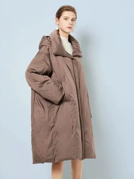 Зимние куртки большого размера на 110 кг, 5XL, пуховая куртка на белом утином пуху, женские теплые длинные пуховые парки с капюшоном wy1254