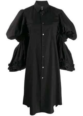 Comme Des Garçons платье-рубашка с ярусными рукавами
