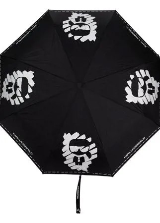 Karl Lagerfeld зонт K/Ikonik с принтом граффити